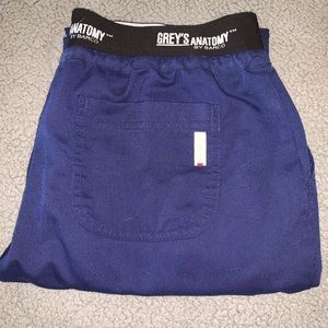 Navy blue greys anatomy scrub pants